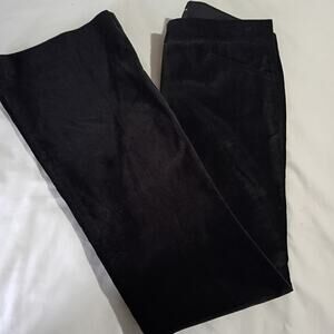 Black Velvet Pants Women's 6 The Limited Drew Fit Cotton Spandex Blend